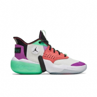 Air Jordan React Elevation Hvid Lilla Rød Grøn Sort Sko Herre