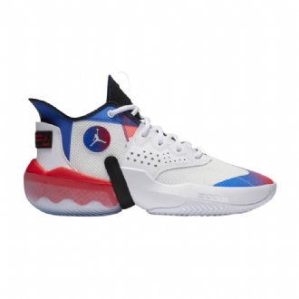 Air Jordan React Elevation Hvid Sort Blå Rød Sko Herre