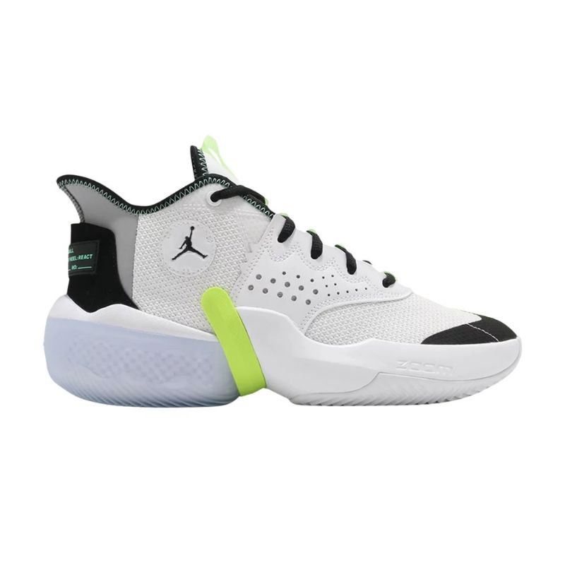 Air Jordan React Elevation Hvid Sort Grøn Sko Herre