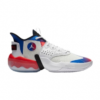Air Jordan React Elevation Pf Hvid Sort Blå Rød Sko Herre