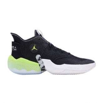 Air Jordan React Elevation Sort Grå Grøn Hvid Sko Herre