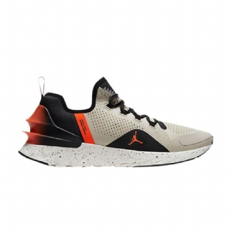 Air Jordan React Havoc Beige Sort Orange Sko Herre