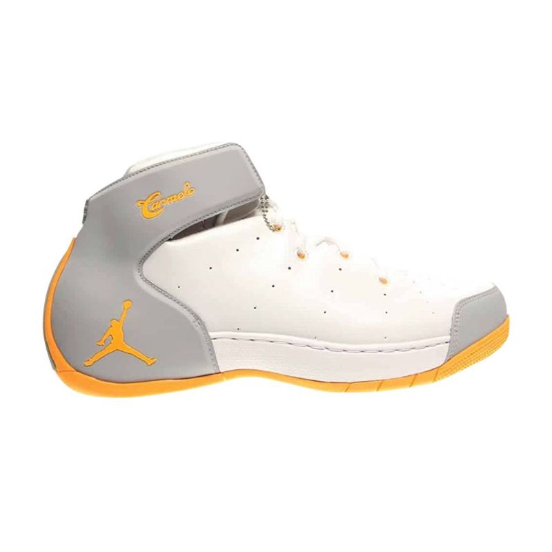 Air Jordan Melo 1.5 Hvid Grå Guld Sko Herre