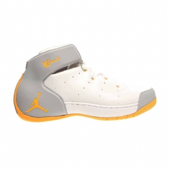 Air Jordan Melo 1.5 Hvid Grå Guld Sko Herre