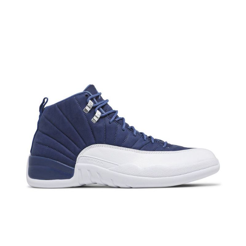 Air Jordan 12 Retro Blå Hvid Sko Herre