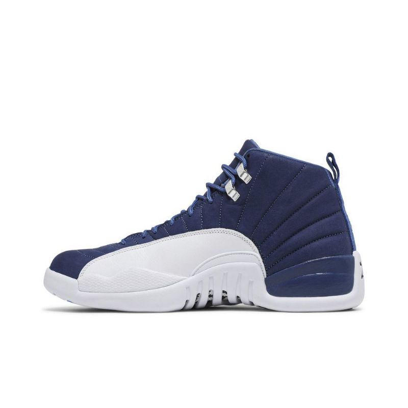 Air Jordan 12 Retro Blå Hvid Sko Herre