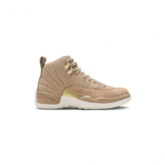 Air Jordan 12 Retro Hvid Brun Guld Sko Dame