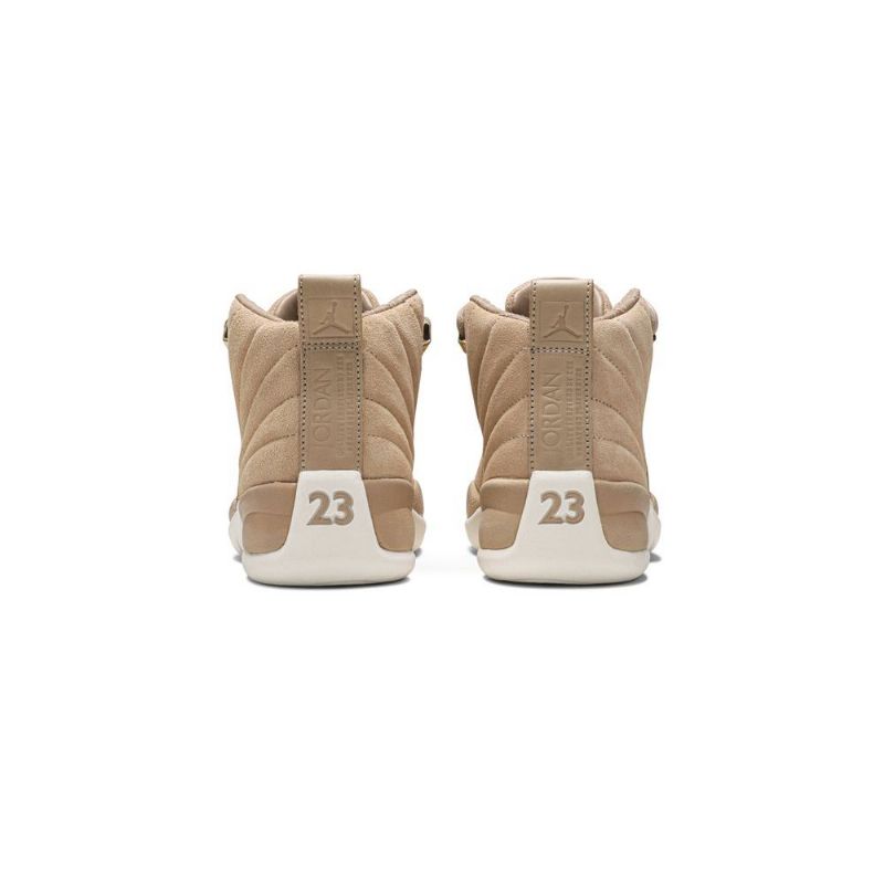 Air Jordan 12 Retro Hvid Brun Guld Sko Dame
