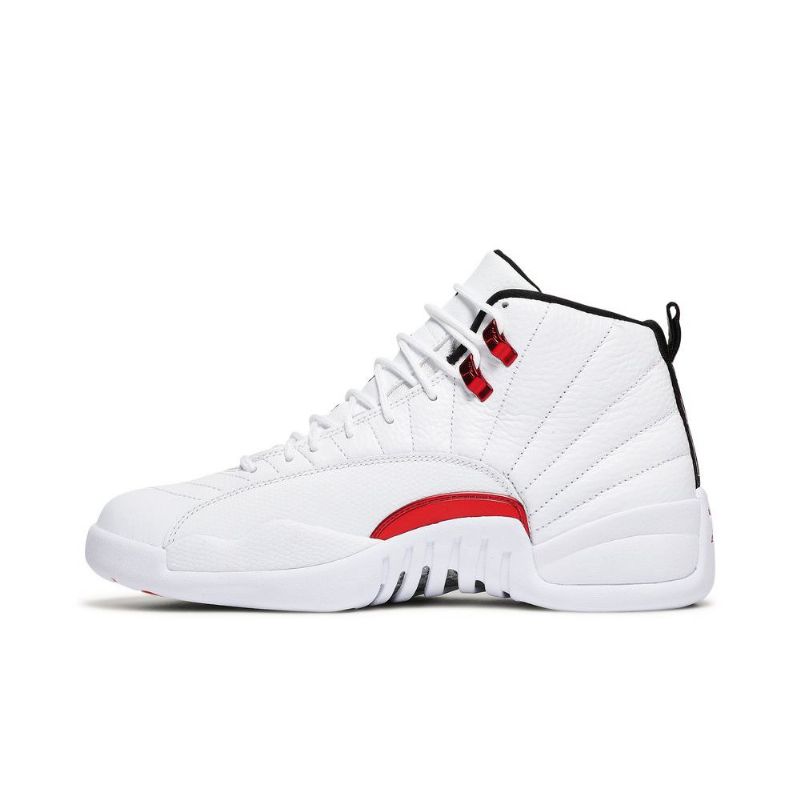 Air Jordan 12 Retro Hvid Rød Sort Sko Herre