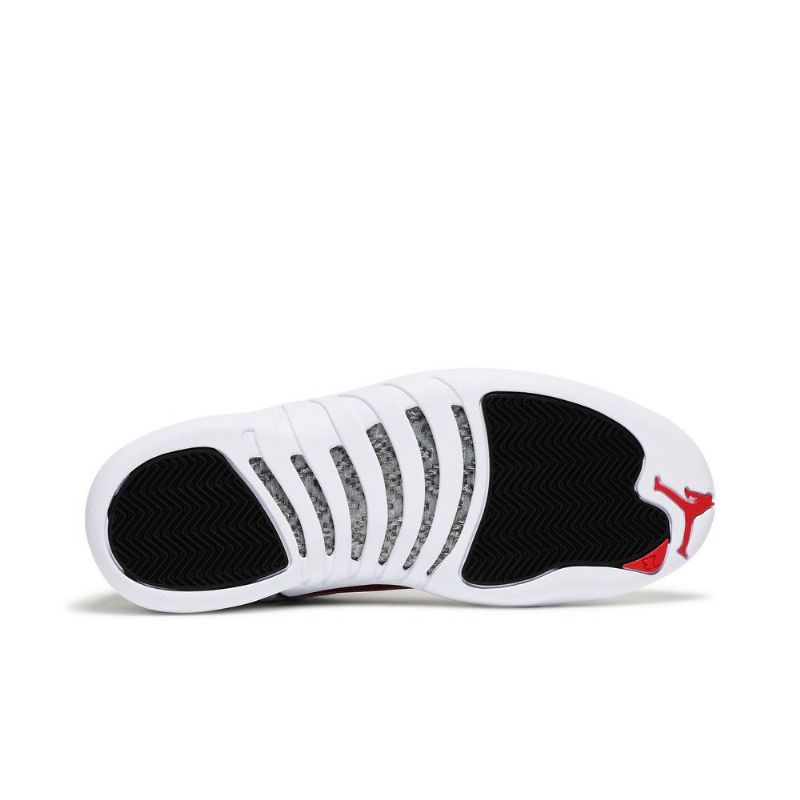 Air Jordan 12 Retro Hvid Rød Sort Sko Herre