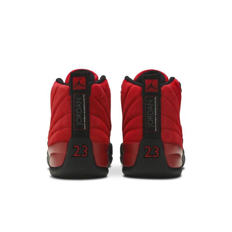 Air Jordan 12 Retro Rød Sort Sko Herre