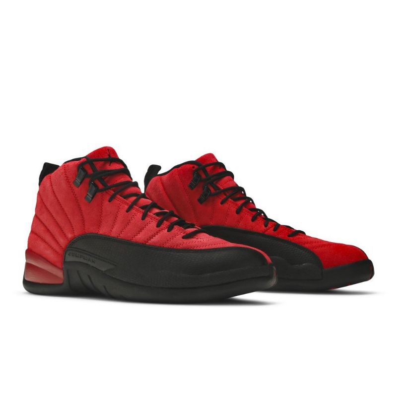 Air Jordan 12 Retro Rød Sort Sko Herre