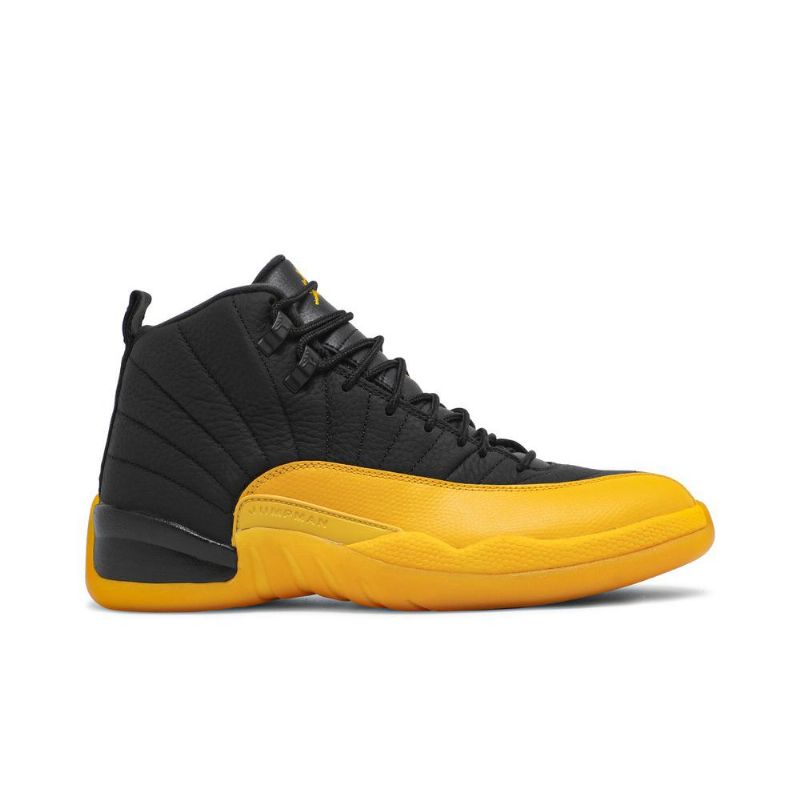 Air Jordan 12 Retro Sort Guld Sko Herre