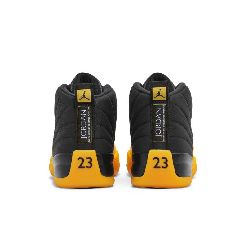 Air Jordan 12 Retro Sort Guld Sko Herre