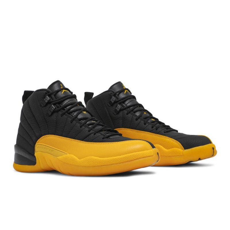 Air Jordan 12 Retro Sort Guld Sko Herre