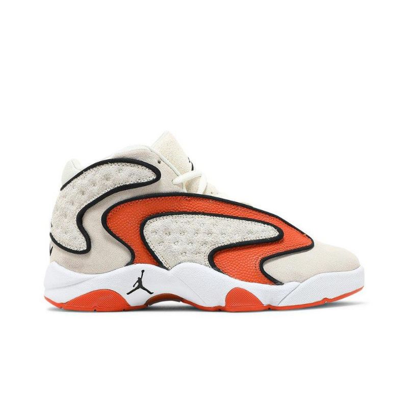 Air Jordan Og Beige Orange Sort Hvid Sko Dame