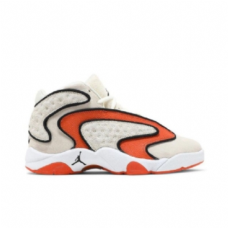 Air Jordan Og Beige Orange Sort Hvid Sko Dame