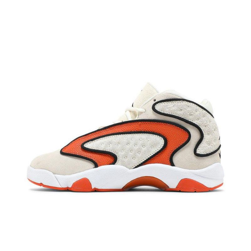 Air Jordan Og Beige Orange Sort Hvid Sko Dame