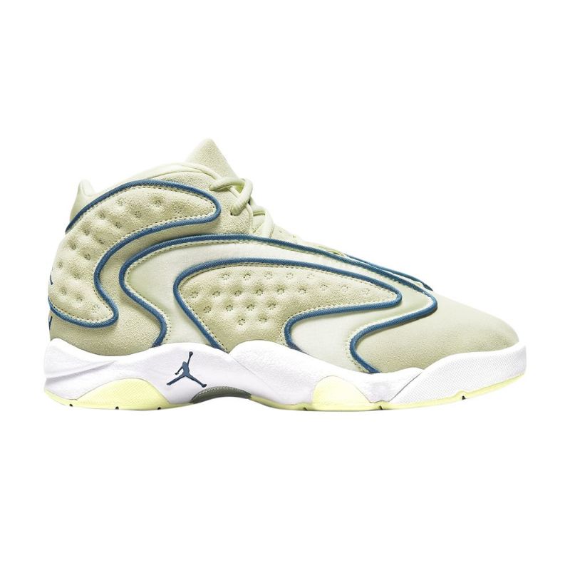Air Jordan Og Grøn Hvid Blå Sko Dame