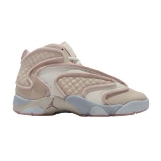 Air Jordan Og Hvid Beige Lyserød Sko Dame