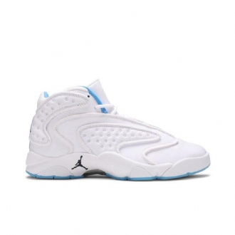 Air Jordan Og Hvid Marineblå Blå Sko Dame
