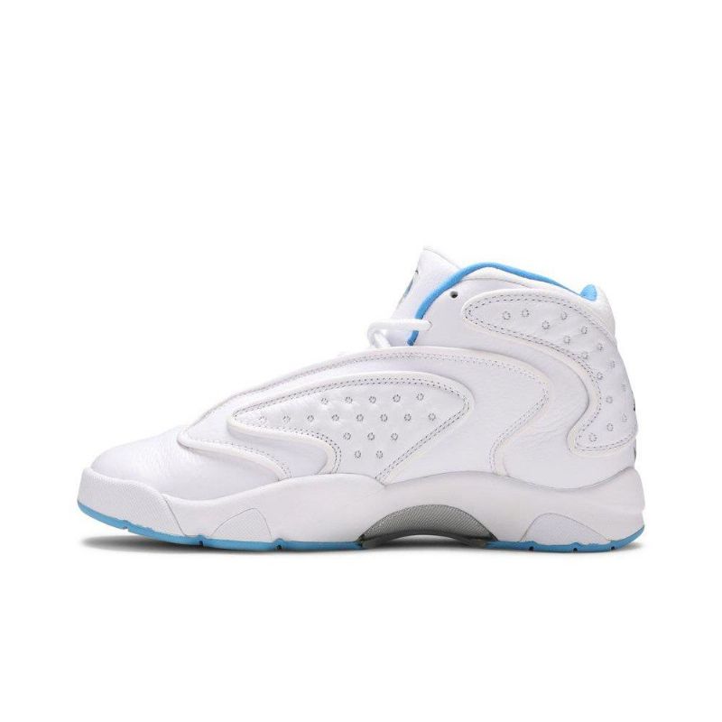 Air Jordan Og Hvid Marineblå Blå Sko Dame