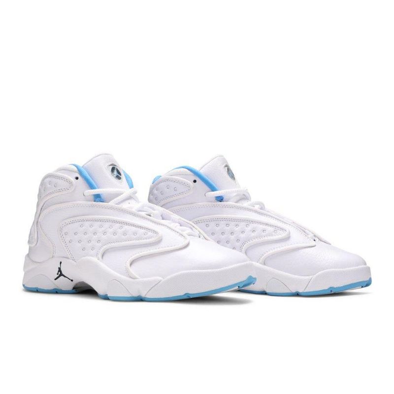 Air Jordan Og Hvid Marineblå Blå Sko Dame