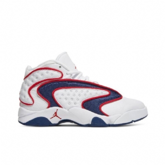 Air Jordan Og Hvid Rød Marineblå Sko Dame