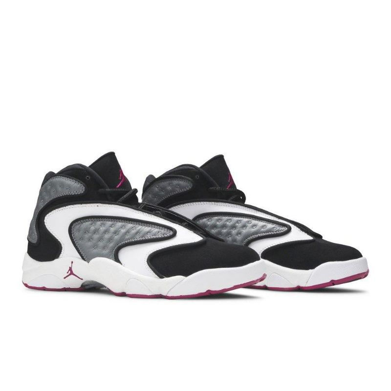 Air Jordan Og Sort Grå Hvid Lilla Sko Dame