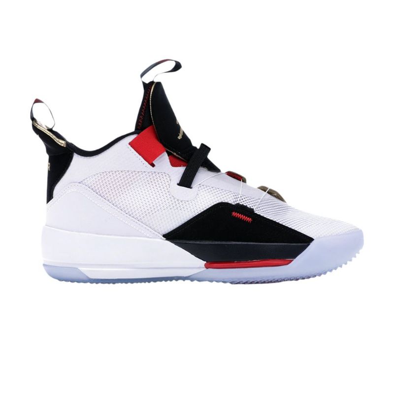 Air Jordan 33 Pf Hvid Sort Rød Sko Herre