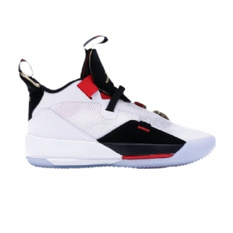 Air Jordan 33 Pf Hvid Sort Rød Sko Herre