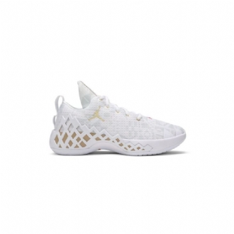 Air Jordan Jumpman Diamond Low Pf Hvid Guld Sko Herre