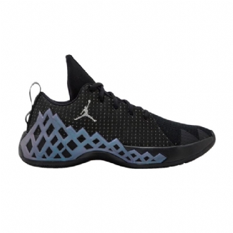 Air Jordan Jumpman Diamond Low Sort Sølv Blå Sko Herre