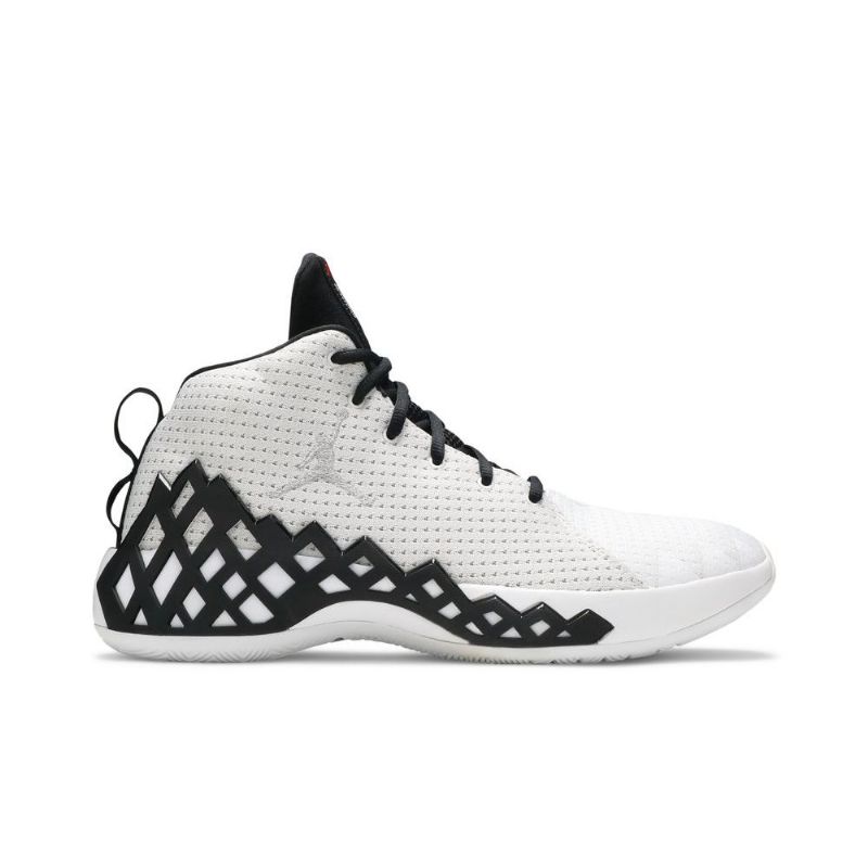 Air Jordan Jumpman Diamond Mid Hvid Sort Sko Herre
