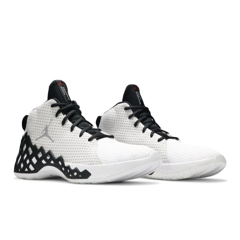 Air Jordan Jumpman Diamond Mid Hvid Sort Sko Herre
