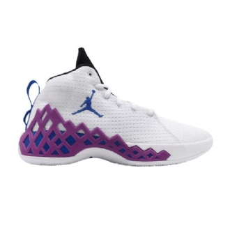 Air Jordan Jumpman Diamond Mid Pf Hvid Blå Lilla Sko Herre