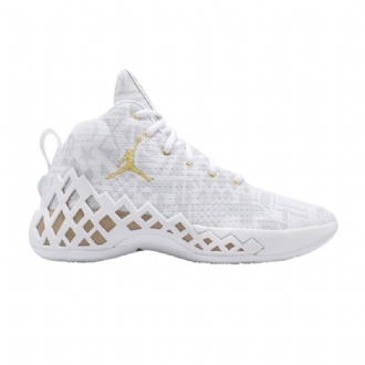 Air Jordan Jumpman Diamond Mid Pf Hvid Guld Sko Herre