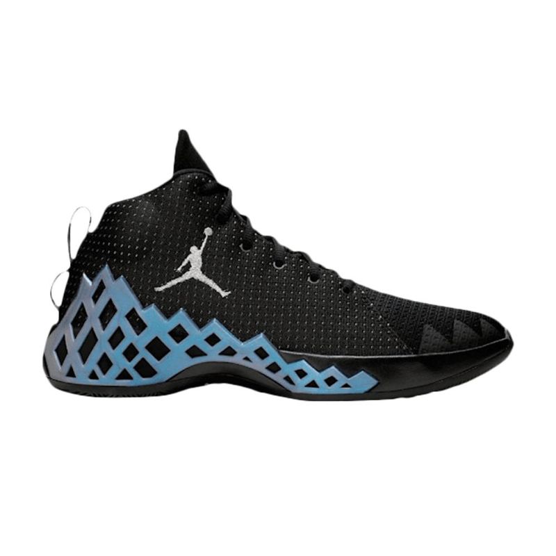Air Jordan Jumpman Diamond Mid Pf Sort Sølv Blå Sko Herre