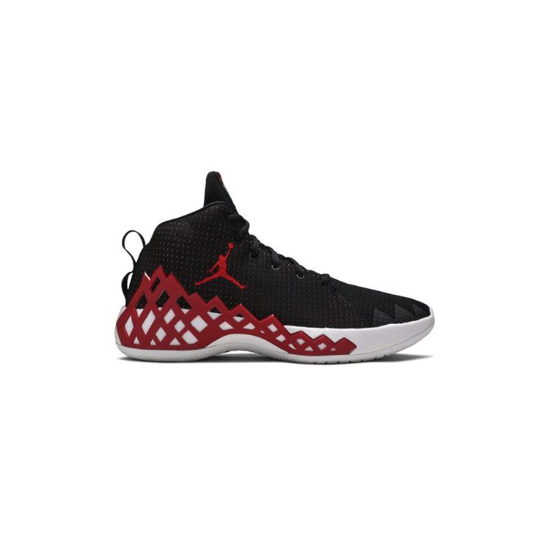 Air Jordan Jumpman Diamond Mid Sort Rød Hvid Sko Herre