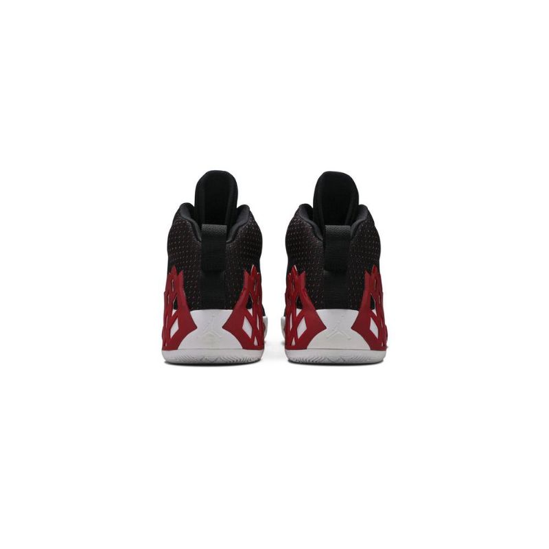 Air Jordan Jumpman Diamond Mid Sort Rød Hvid Sko Herre