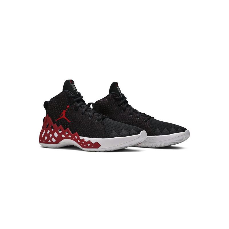 Air Jordan Jumpman Diamond Mid Sort Rød Hvid Sko Herre