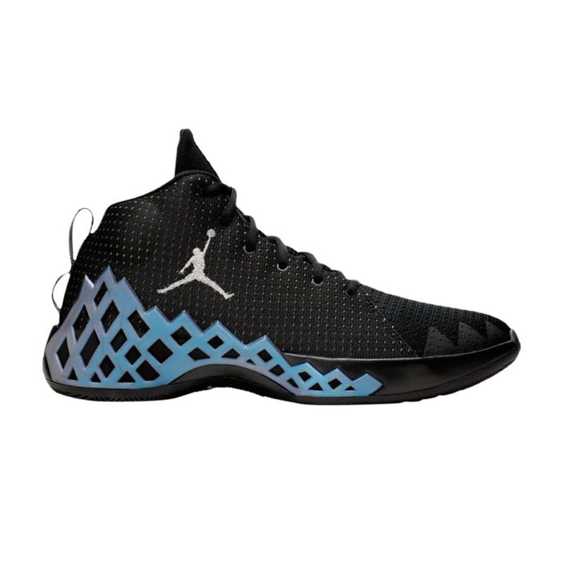 Air Jordan Jumpman Diamond Mid Sort Sølv Blå Sko Herre