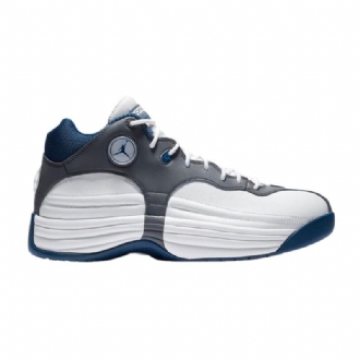Air Jordan Jumpman Team 1 Hvid Blå Grå Sko Herre