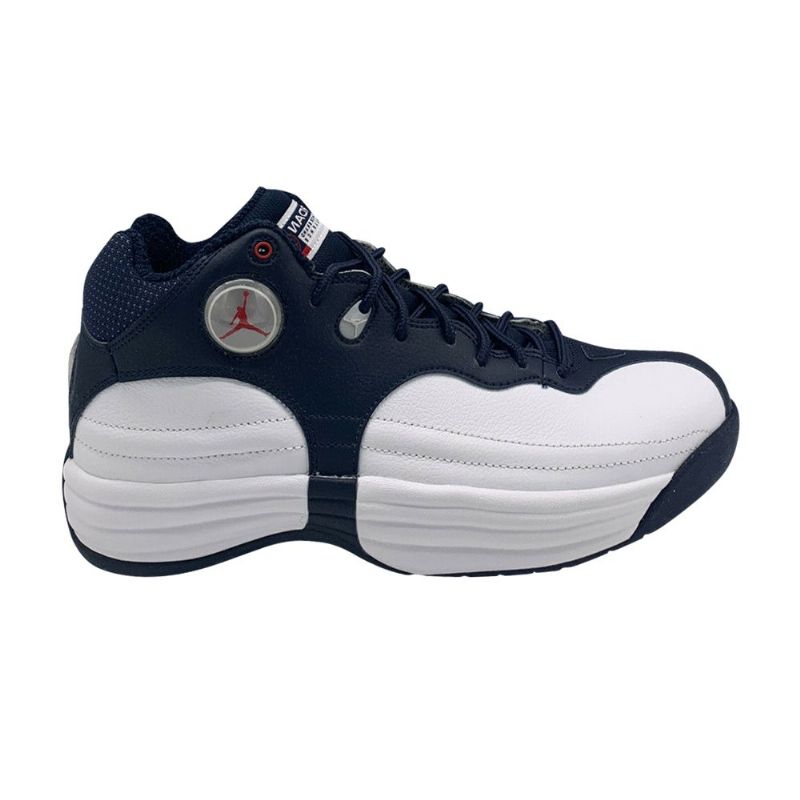 Air Jordan Jumpman Team 1 Hvid Marineblå Rød Sko Herre