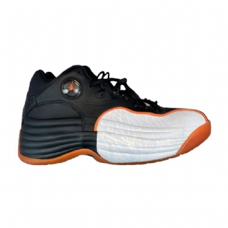 Air Jordan Jumpman Team 1 Sort Hvid Orange Sko Herre