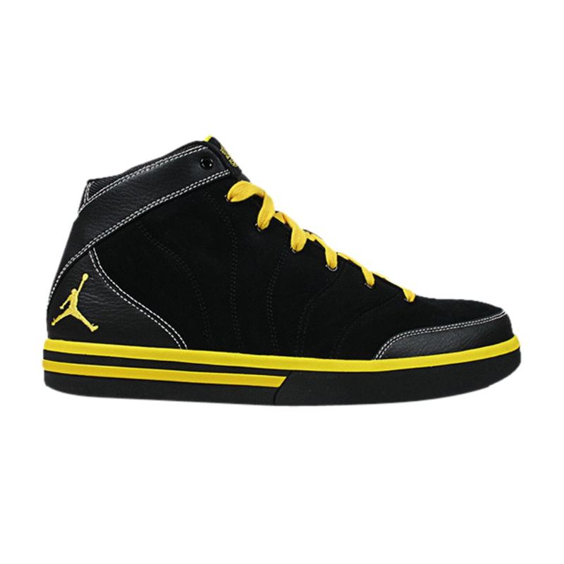 Air Jordan Pro Classic Sort Gul Hvid Sko Herre