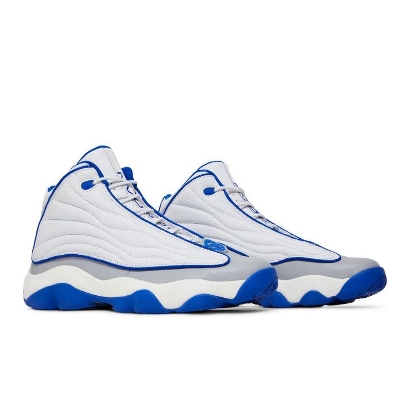 Air Jordan Pro Strong Hvid Blå Grå Sko Herre