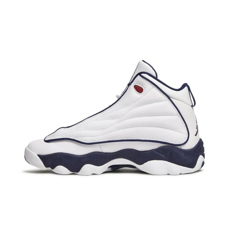 Air Jordan Pro Strong Hvid Marineblå Sko Herre
