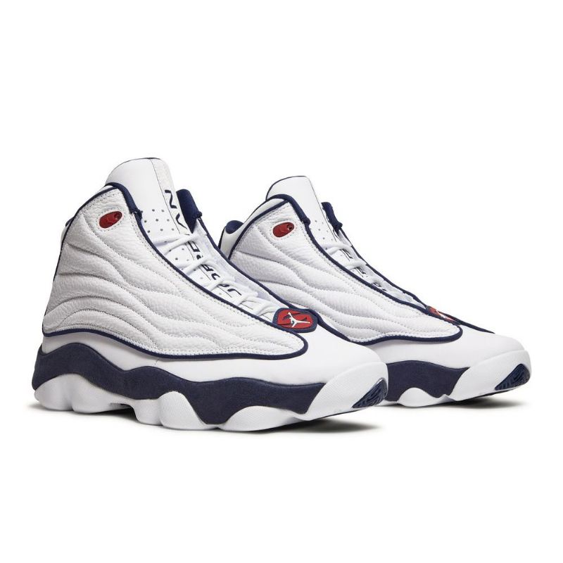 Air Jordan Pro Strong Hvid Marineblå Sko Herre