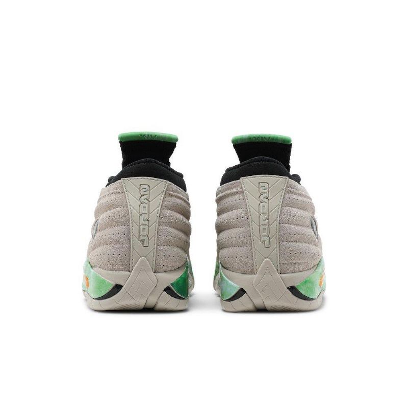 Air Jordan 14 Aleali May Retro Low Sp Grå Grøn Sort Guld Sko Dame